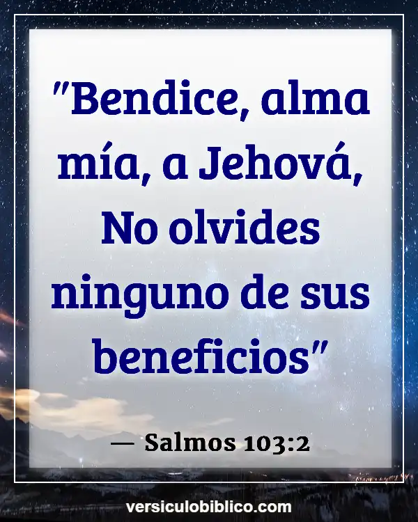 Versículos De La Biblia sobre Viviendo en el pasado (Salmos 103:2)