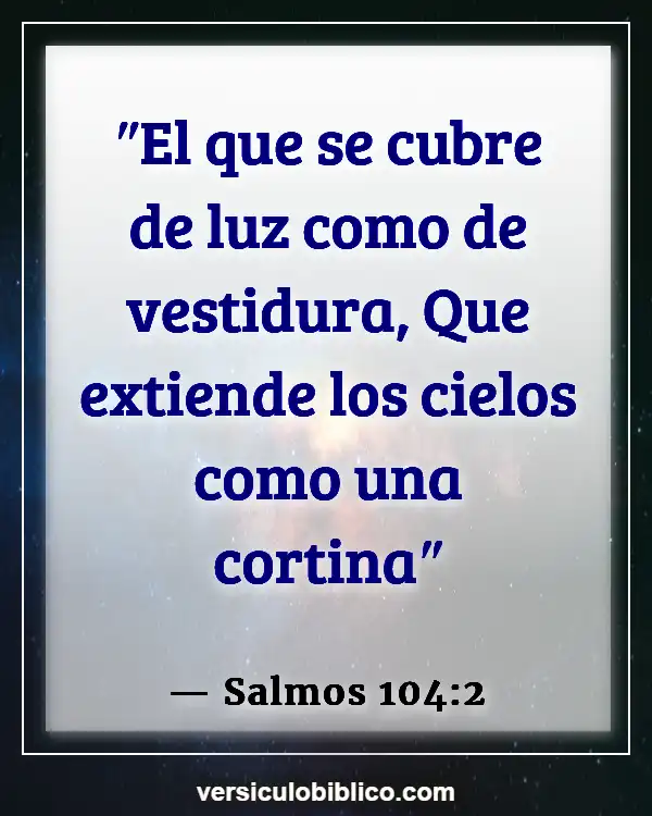 Versículos De La Biblia sobre Océano (Salmos 104:2)