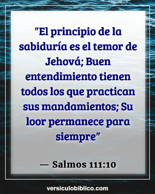 Versículos De La Biblia sobre Conocimiento (Salmos 111:10)