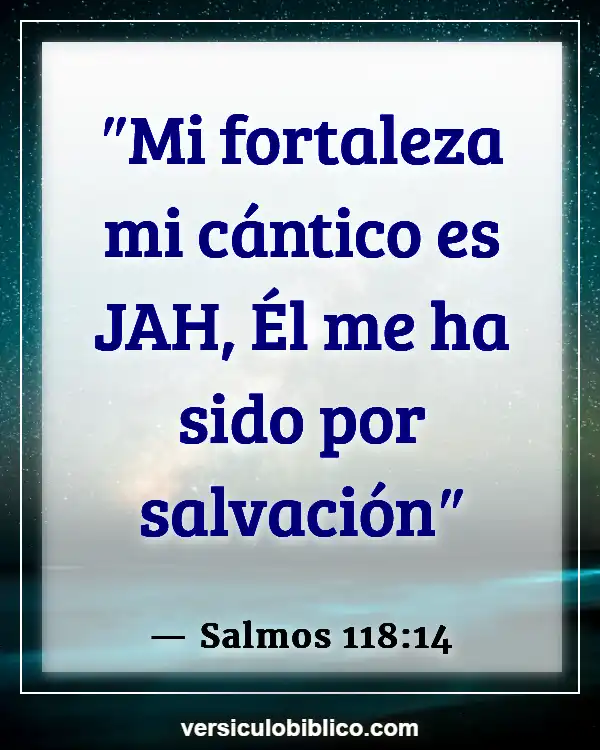 Versículos De La Biblia sobre Fuerza de Dios (Salmos 118:14)