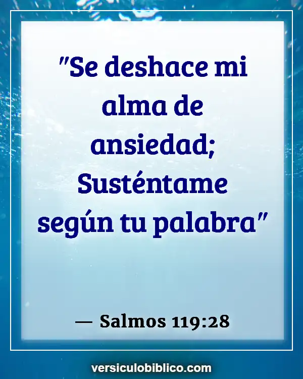 Versículos De La Biblia sobre Fuerza de Dios (Salmos 119:28)