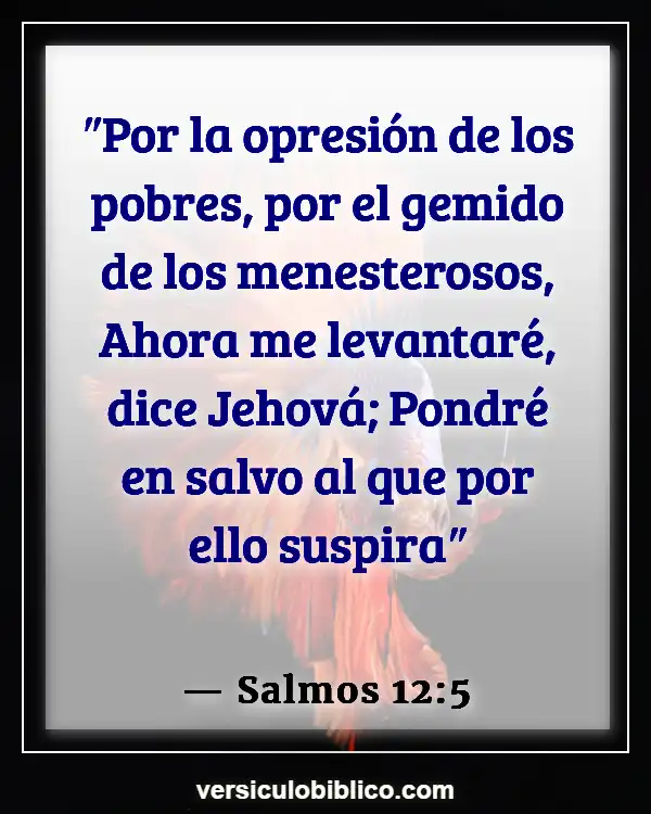 Versículos De La Biblia sobre Opresión (Salmos 12:5)