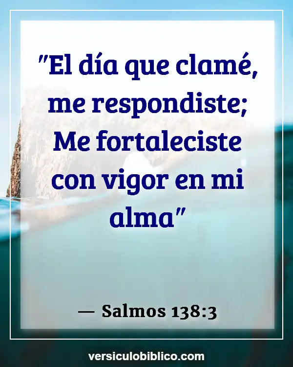 Versículos De La Biblia sobre Fuerza de Dios (Salmos 138:3)