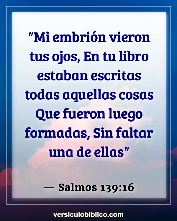 Versículos De La Biblia sobre Esterilidad (Salmos 139:16)