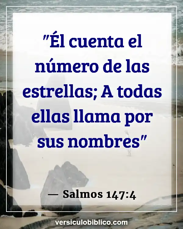 Versículos De La Biblia sobre Universo (Salmos 147:4)