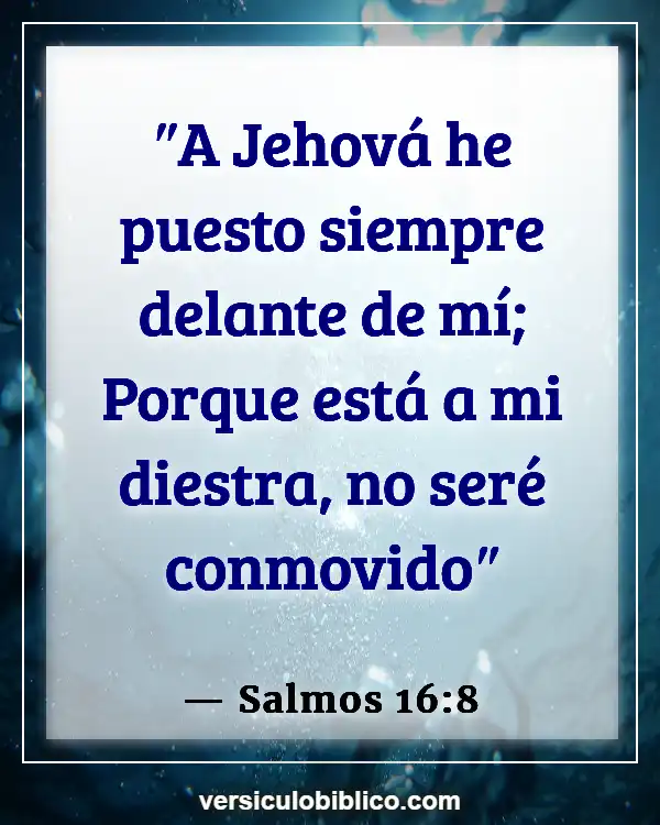 Versículos De La Biblia sobre Fuerza de Dios (Salmos 16:8)