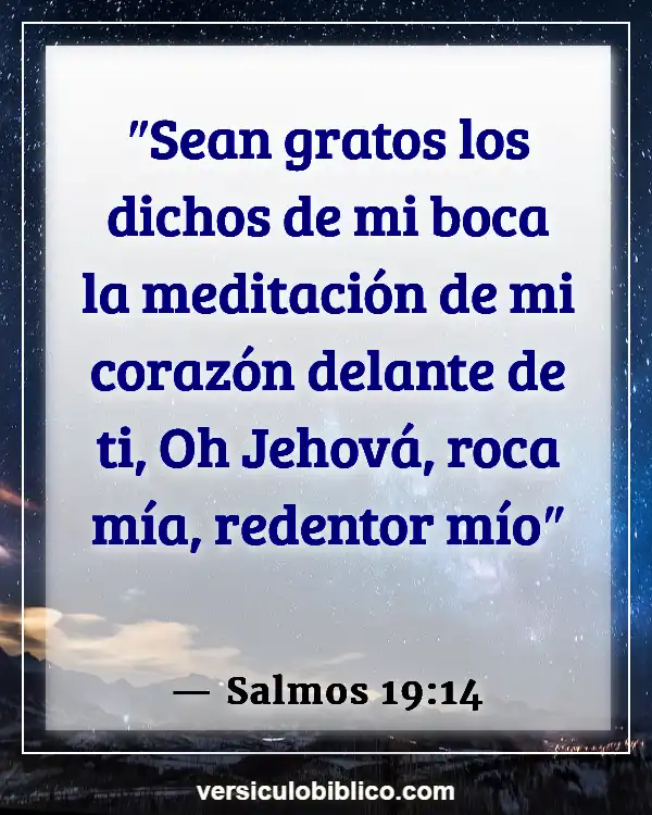 Versículos De La Biblia sobre Idioma (Salmos 19:14)