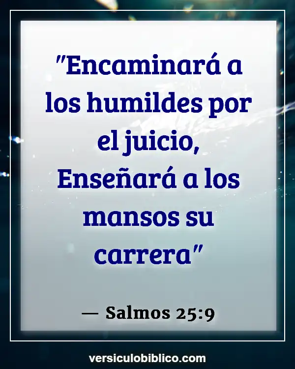 Versículos De La Biblia sobre Guía (Salmos 25:9)