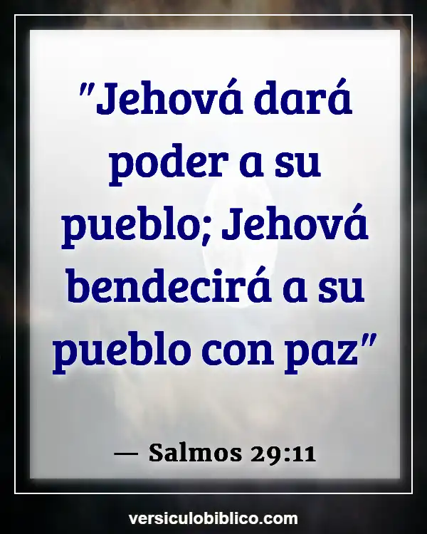 Versículos De La Biblia sobre Pacificadores (Salmos 29:11)