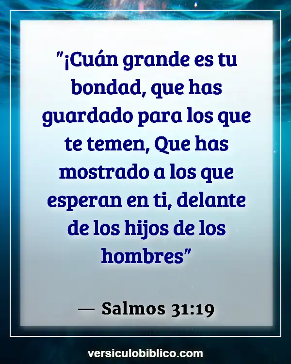 Versículos De La Biblia sobre Bondad (Salmos 31:19)