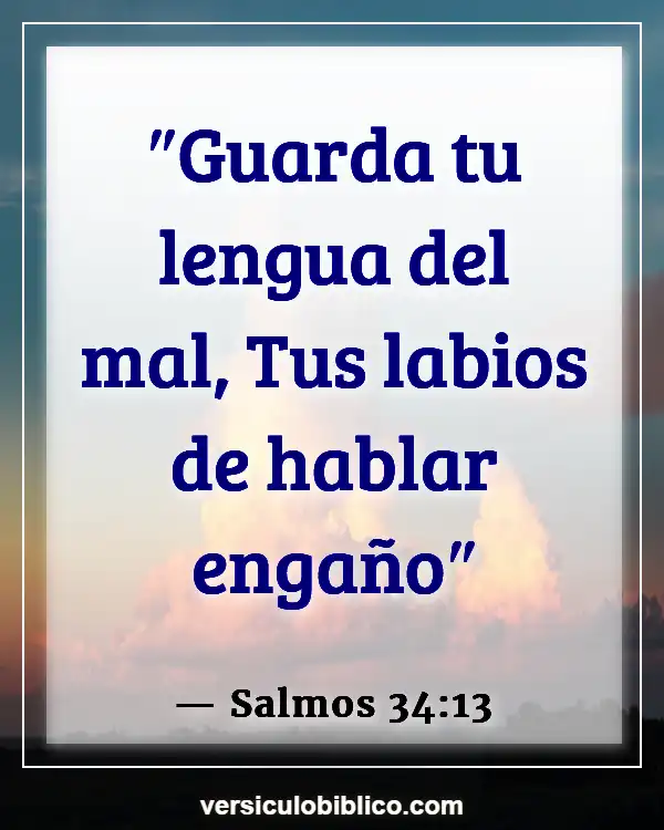 Versículos De La Biblia sobre Labios (Salmos 34:13)