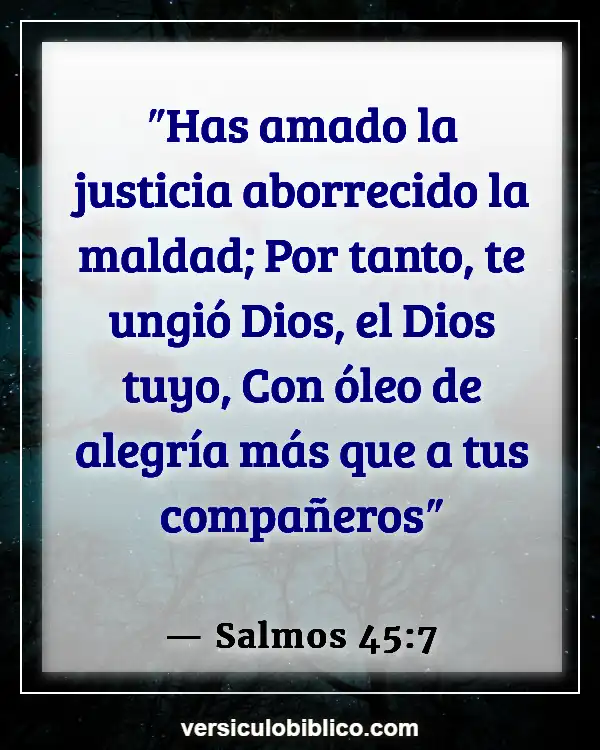 Versículos De La Biblia sobre Día de la Independencia (Salmos 45:7)