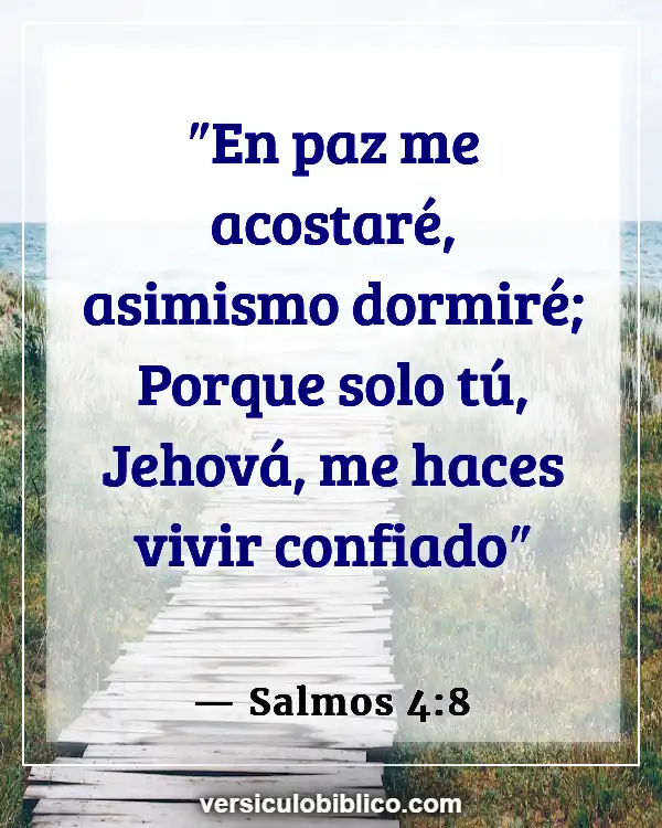 Versículos De La Biblia sobre Pacificadores (Salmos 4:8)