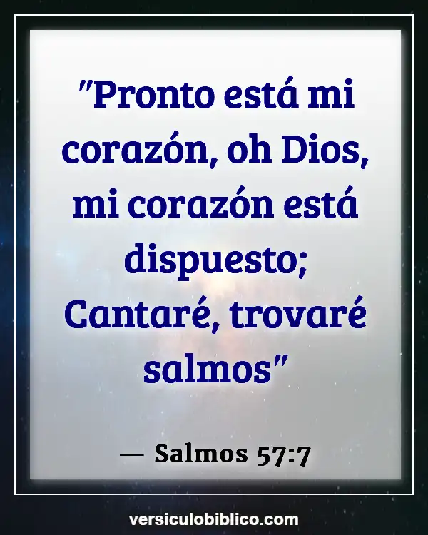 Versículos De La Biblia sobre Música (Salmos 57:7)