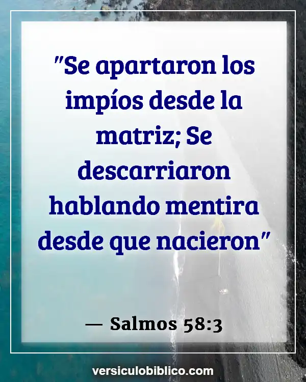 Versículos De La Biblia sobre Asesinos (Salmos 58:3)