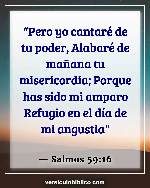 Versículos De La Biblia sobre Fuerza de Dios (Salmos 59:16)