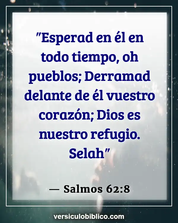 Versículos De La Biblia sobre Echar de menos a alguien (Salmos 62:8)