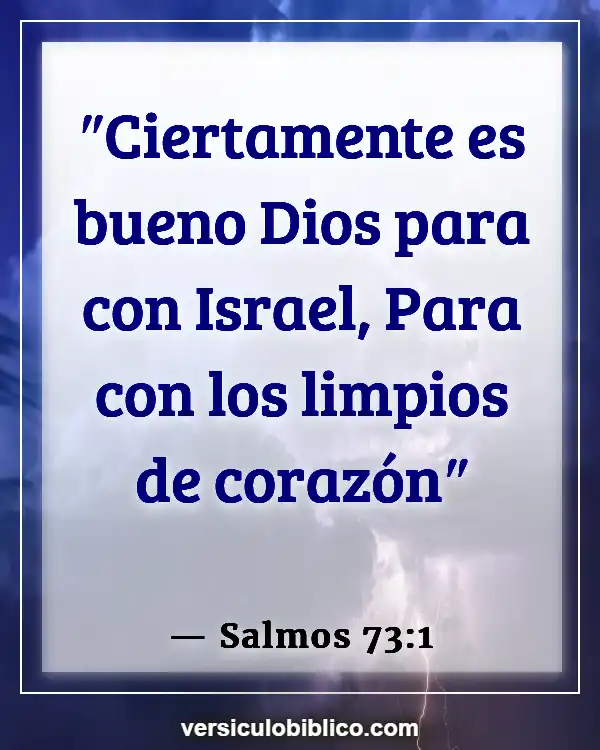 Versículos De La Biblia sobre Corazón puro (Salmos 73:1)