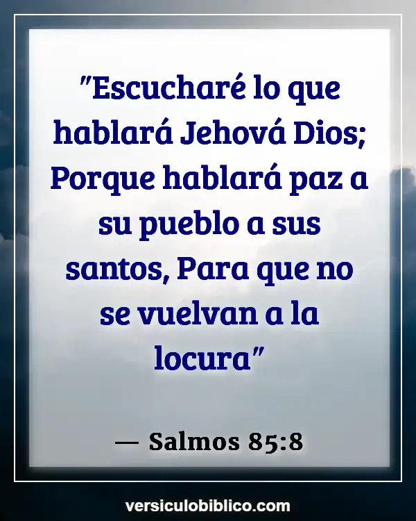 Versículos De La Biblia sobre Pacificadores (Salmos 85:8)