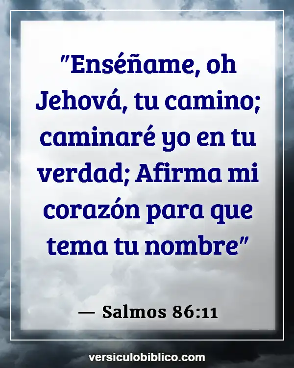 Versículos De La Biblia sobre Persistencia (Salmos 86:11)