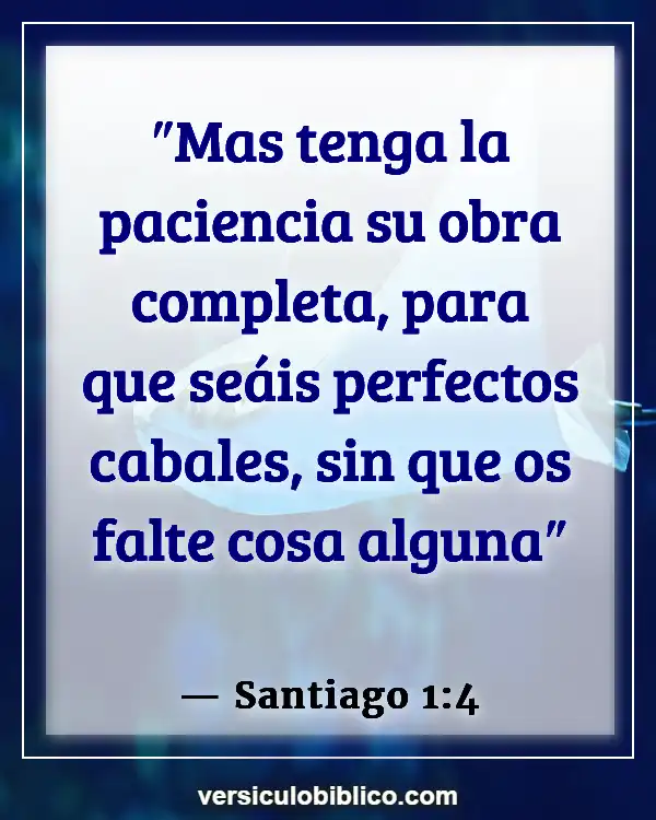 Versículos De La Biblia sobre Perserverancia (Santiago 1:4)