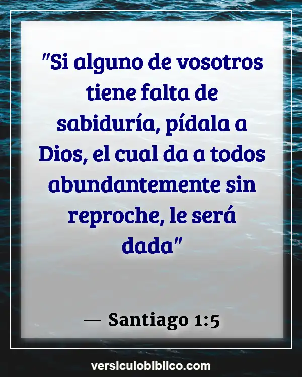 Versículos De La Biblia sobre Intuición (Santiago 1:5)