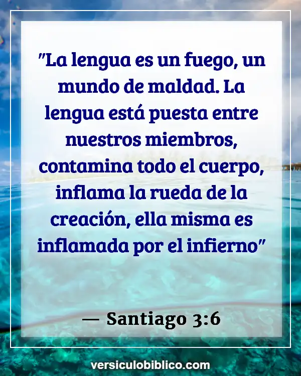 Versículos De La Biblia sobre Asesinos (Santiago 3:6)