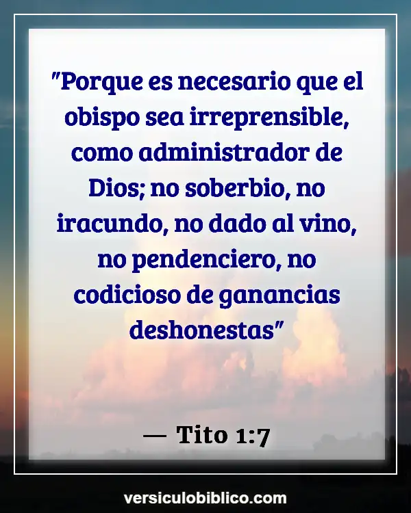 Versículos De La Biblia sobre Buenos líderes (Tito 1:7)