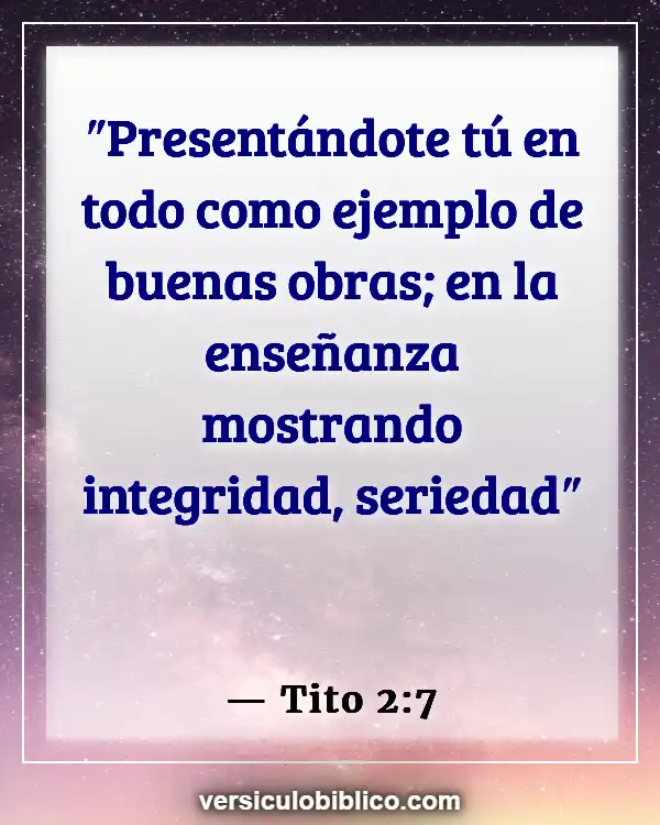 Versículos De La Biblia sobre Responsabilidad personal (Tito 2:7)