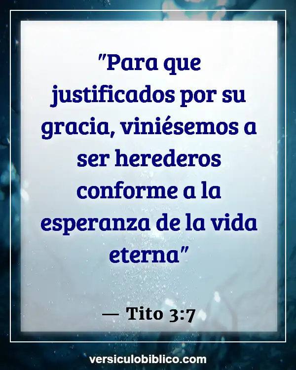 Versículos De La Biblia sobre Sueños malos (Tito 3:7)